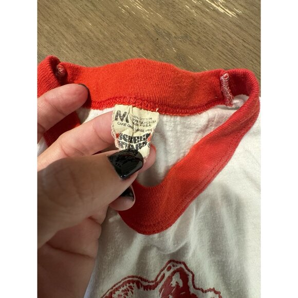 Vtg Screen Stars 1964 Fan Fair Corp Party Animal ringer T shirt Sz Medium retro - Picture 8 of 11